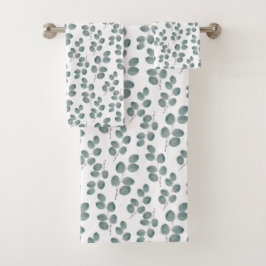 Pattern de Watercolor Silver Dollar Eucalyptus Lea