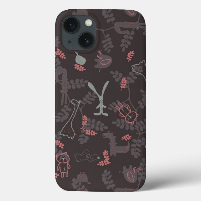 pattern displaying baby animals 1 Case-Mate iPhone hülle (Rückseite)