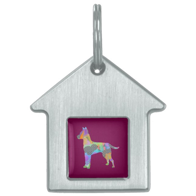 Pattern Dog House Wine Tiermarke (Vorderseite)