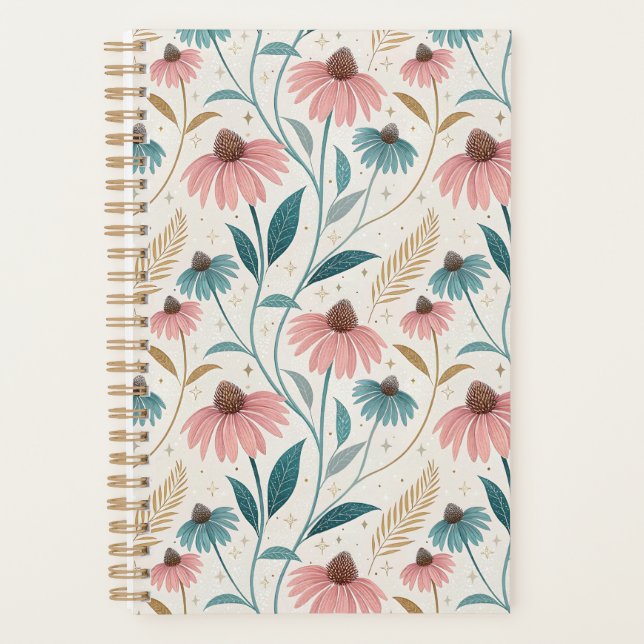 Pattern Echineceas Glitter Planer (Vorderseite)