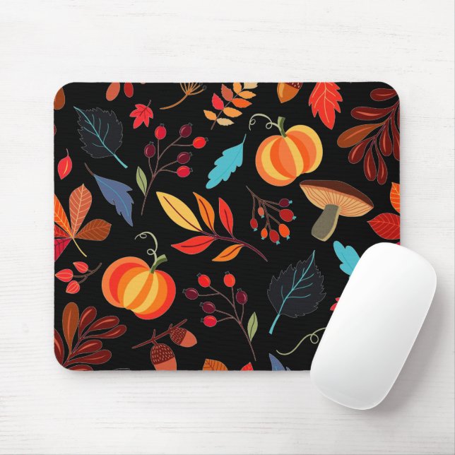 Pattern Fall Mouse Pad Mousepad (Mit Mouse)