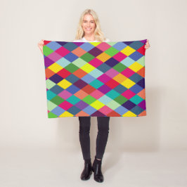 Pattern Fashion Colorful - Moderner FrühlingsHipst Fleecedecke