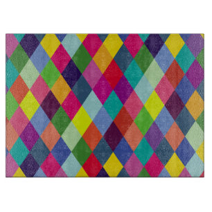Pattern Fashion Colorful - Moderner FrühlingsHipst Schneidebrett