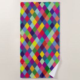 Pattern Fashion Colorful - Moderner FrühlingsHipst Strandtuch