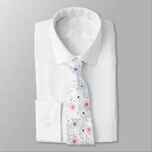 Pattern Floral Neck Tie Krawatte