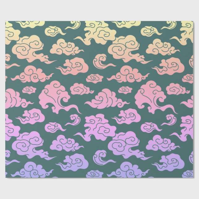PATTERN FÜR KLOUD-PATTERIEN GESCHENKPAPIER (Flach)