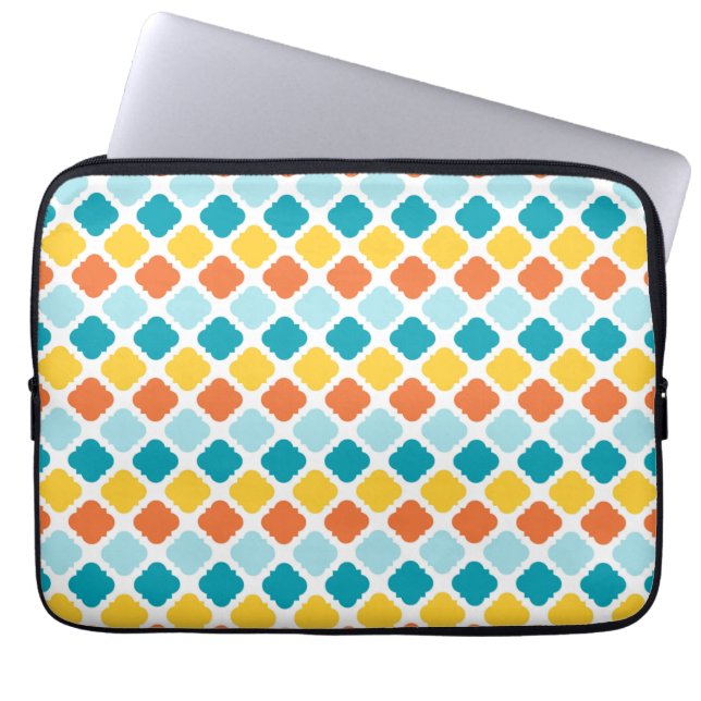 Pattern Geometric Vintag Stylish Modern Laptopschutzhülle (Vorderseite)