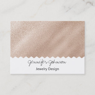 Pattern Gold Foil Schmuck Design Business Card Visitenkarte