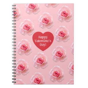 Pattern Happy Valentine`s Day 2023 Hintergrund Notizblock