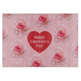 Pattern Happy Valentine`s Day 2024 Hintergrund Schneidebrett