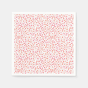 Pattern Herz Valentinstag Serviette