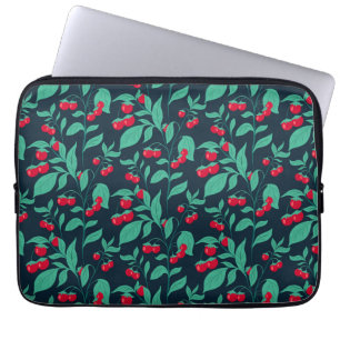 Pattern Kirschtomaten auf den Büschen Laptopschutzhülle