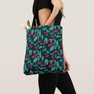 Pattern Kirschtomaten auf den Büschen Tasche