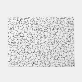 Pattern lustiger Spaß Fußmatte