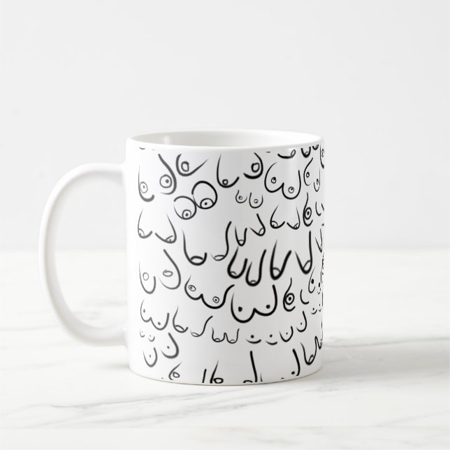 Pattern lustiger Spaß Kaffeetasse (Links)