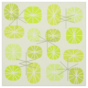 Pattern Oblongs Chartreuse Stoff