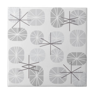 Pattern Oblongs Light Gray Fliese