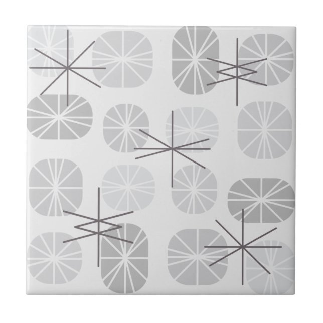 Pattern Oblongs Light Gray Fliese (Vorderseite)