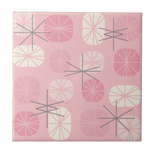 Pattern Oblongs Pink Vanilla Fliese