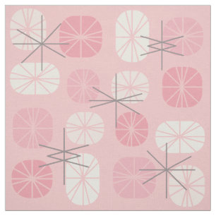 Pattern Oblongs Pink Vanilla Stoff