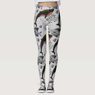 Pattern Ocean Underwater Leggings