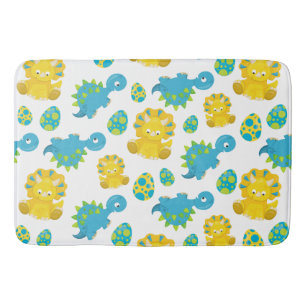 Pattern of Dinosaurs, Cute Dinosaurs, Baby Dino Badematte