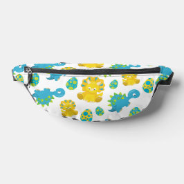 Pattern of Dinosaurs, Cute Dinosaurs, Baby Dino Bauchtasche
