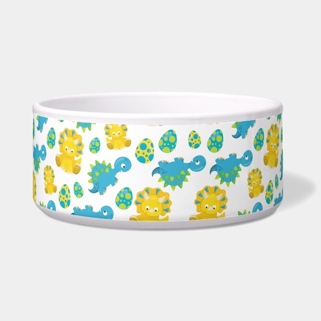 Pattern of Dinosaurs, Cute Dinosaurs, Baby Dino Napf (Vorderseite)