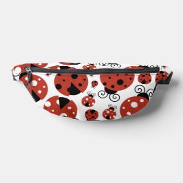 Pattern of Ladybugs, Cute Ladybugs, Red Ladybugs Bauchtasche