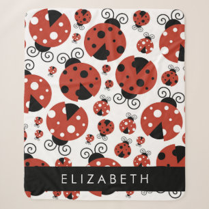 Pattern Of Ladybugs, Red Ladybugs, Your Name Sherpadecke