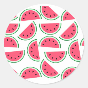 pattern of watermelon runder aufkleber