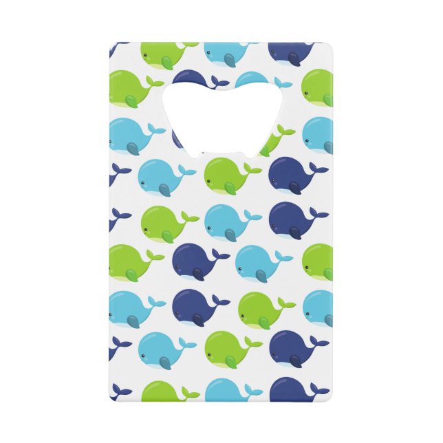 Pattern of Whales, Cute Whales, Sea Animals (Devant)