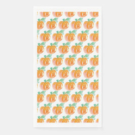 Pattern Orange für Wasserfarbenkürbis Serviette