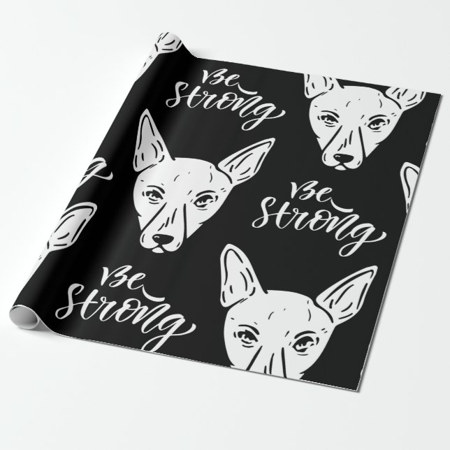 Pattern Pets Starke Hunde Lover Geschenkpapier (Ungerollt)