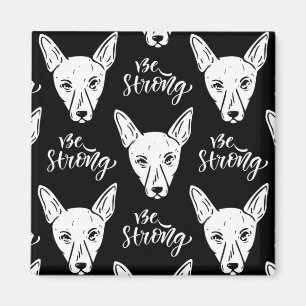 Pattern Pets Starke Hunde Lover Magnet