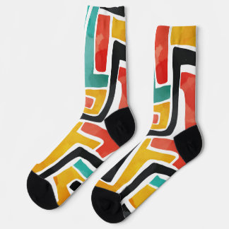 Pattern Print Socks - Stilvolle, individuell anpas Socken