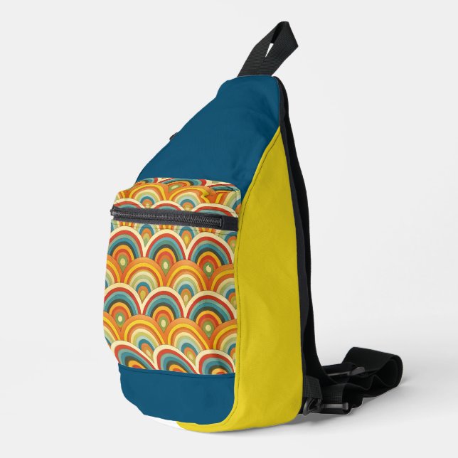 Pattern Rainbow  Crossbody Bag (Rechte Ecke)