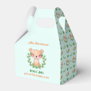 Pattern Simon Teddy Boy Birthday Fevor Boxes Geschenkschachtel
