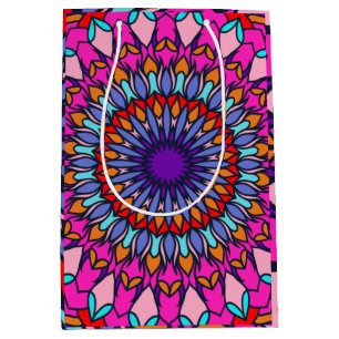 Pattern Sommer Mode farbenfroh Vintag trendy Mittlere Geschenktüte