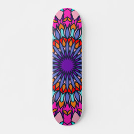 Pattern Sommer Mode farbenfroh Vintag trendy Skateboard
