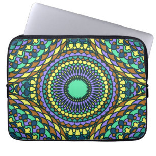 Pattern Sommer Stilvoll farbenfroh Vintag Trendy Laptopschutzhülle