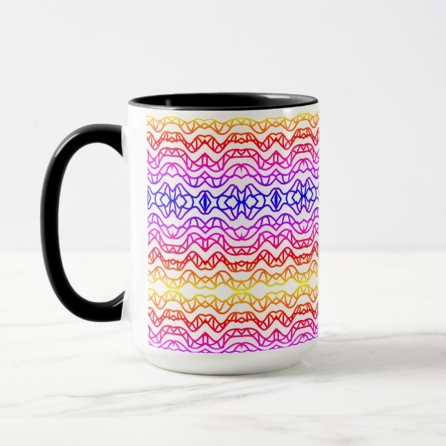 Pattern Tasse lustige Farben (Links)