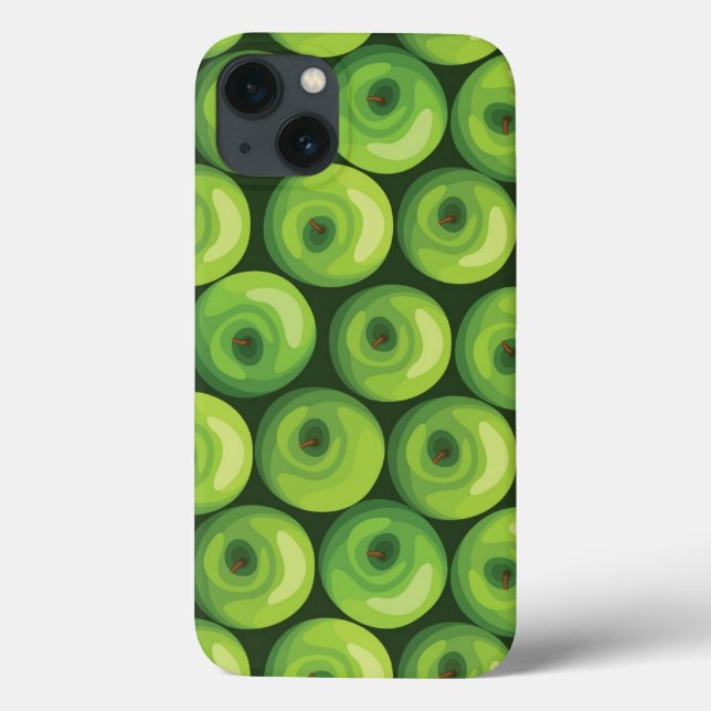 Pattern with Green Apples Case-Mate iPhone Hülle (Rückseite)