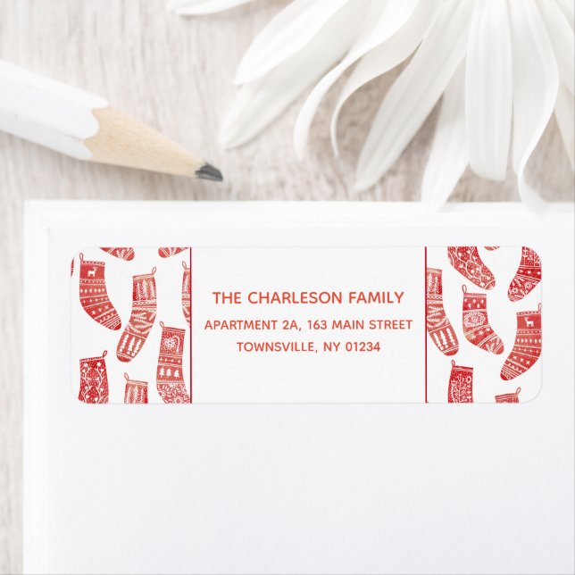 Patternadresse für skandinavischen Weihnachtsmann- (Insitu)