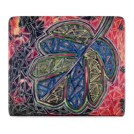 Patterned leaf schneidebrett