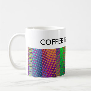 Patternfarbene Streifen + Ihre Ideen Kaffeetasse