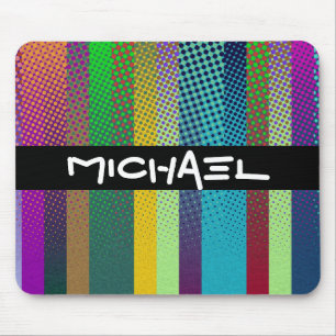 Patternfarbene Streifen + Ihre Ideen Mousepad