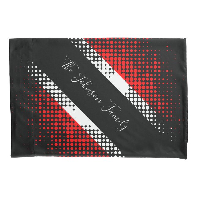 Patternflagge Trinidad und Tobago Dot | Familienna Kissenbezug (Vorderseite)
