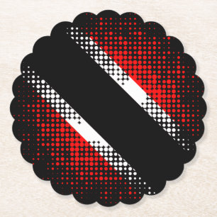 Patternflagge Trinidad und Tobago Dot Untersetzer