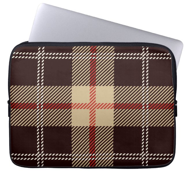 Patternl Stylish Scottish Geometric Vintag Laptopschutzhülle (Vorderseite)